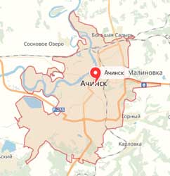 Карта: Ачинск