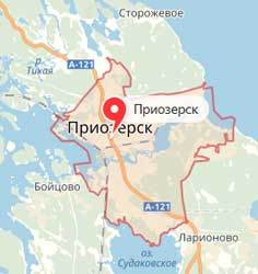 Карта: Приозерск