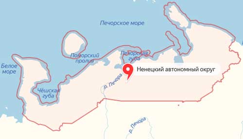 Карта: Ненецкий автономный округ